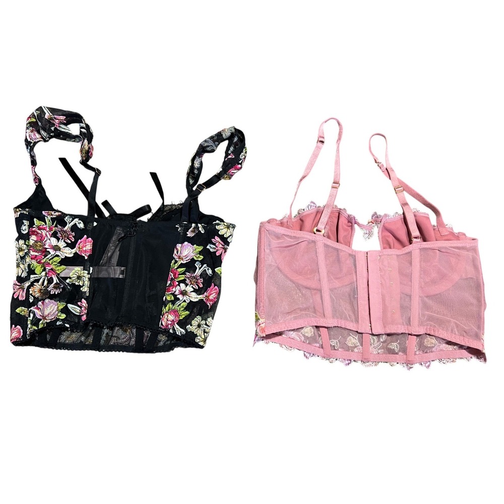 Victorias Secret Dream Angels Floral Embroidered Corset Top Bundle 32B festival‎ - Picture 2 of 10